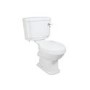 Traditional Cloakroom Suite with White Vanity Unit Small Basin & Close Coupled Toilet