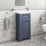 Grade A2 - 400mm Blue Cloakroom Vanity Unit with Basin - Baxenden