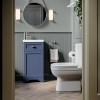 400mm Blue Cloakroom Vanity Unit with Basin - Baxenden