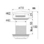 Grey Square Countertop Basin and Waste 360mm - Augusta