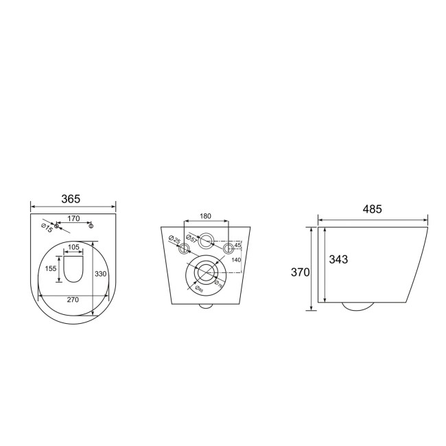 Grade A1 - Matt White Wall Hung Rimless Toilet with Soft Close Seat Grohe Cistern Frame and Chrome Flush - Verona