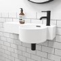 Alcor White Gloss Wall Hung Toilet and Basin Suite