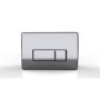 Wall Hung Toilet with Soft Close Seat Chrome Pneumatic Flush Plate 1170mm Frame & Cistern - Newport