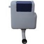 Tampa Back to Wall Toilet with Arissa Brushed Brass Pneumatic Push Button and Cistern