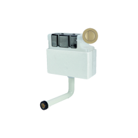 Arissa Brushed Brass Pneumatic Push Button and Cistern