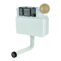 Arissa Brushed Brass Pneumatic Push Button and Cistern