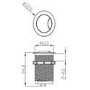 Tampa Back to Wall Toilet with Arissa Brushed Brass Pneumatic Push Button and Cistern