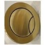 Tampa Back to Wall Toilet with Arissa Brushed Brass Pneumatic Push Button and Cistern