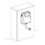 Tampa Back to Wall Toilet with Arissa Brushed Brass Pneumatic Push Button and Cistern