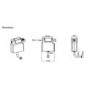 Tampa Back to Wall Toilet with Arissa Brushed Brass Pneumatic Push Button and Cistern
