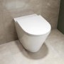 Grade A2 - Newport Rimless Back to Wall WC and Soft Close Wrap Seat