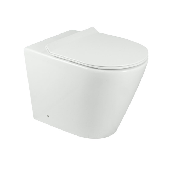 Back to Wall Rimless Toilet with Soft Close Slim Seat - Newport