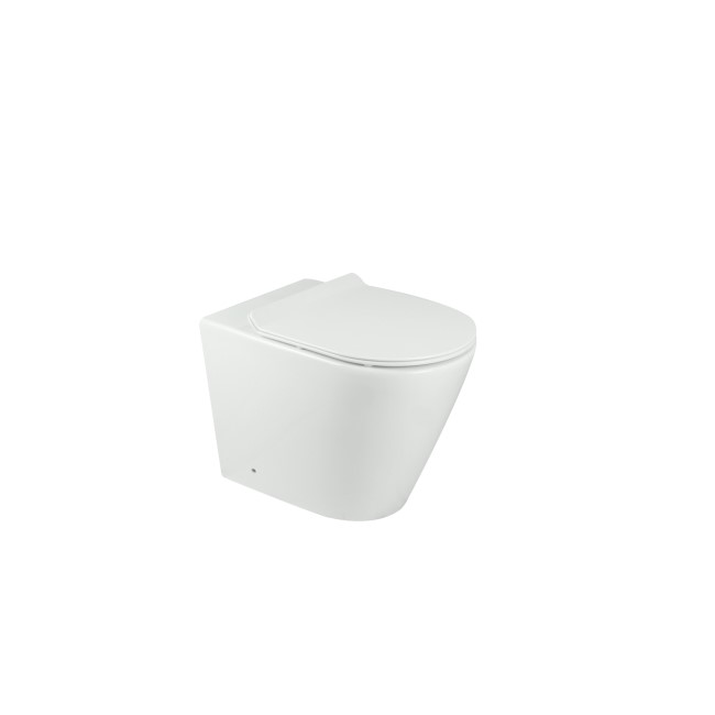 Back to Wall Rimless Toilet with Soft Close Slim Seat - Newport