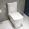 Close Coupled Rimless Toilet with Soft Close Seat - Ashford