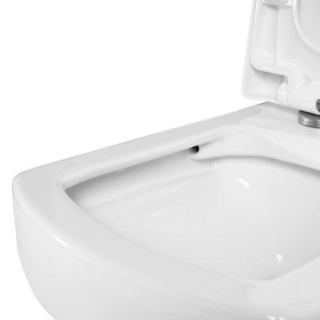 Close Coupled Rimless Toilet with Soft Close Seat - Ashford