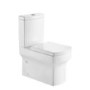 Ashford Rimless Close Coupled WC and Full Pedestal Basin Suite