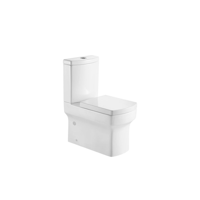 Ashford Rimless Close Coupled WC and Full Pedestal Basin Suite