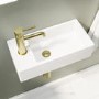 Close Coupled Toilet and Left Hand Wall Hung Basin Cloakroom Suite - Ashford