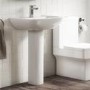 Grade A2 - Modern Pedestal Basin 605mm - Ashford