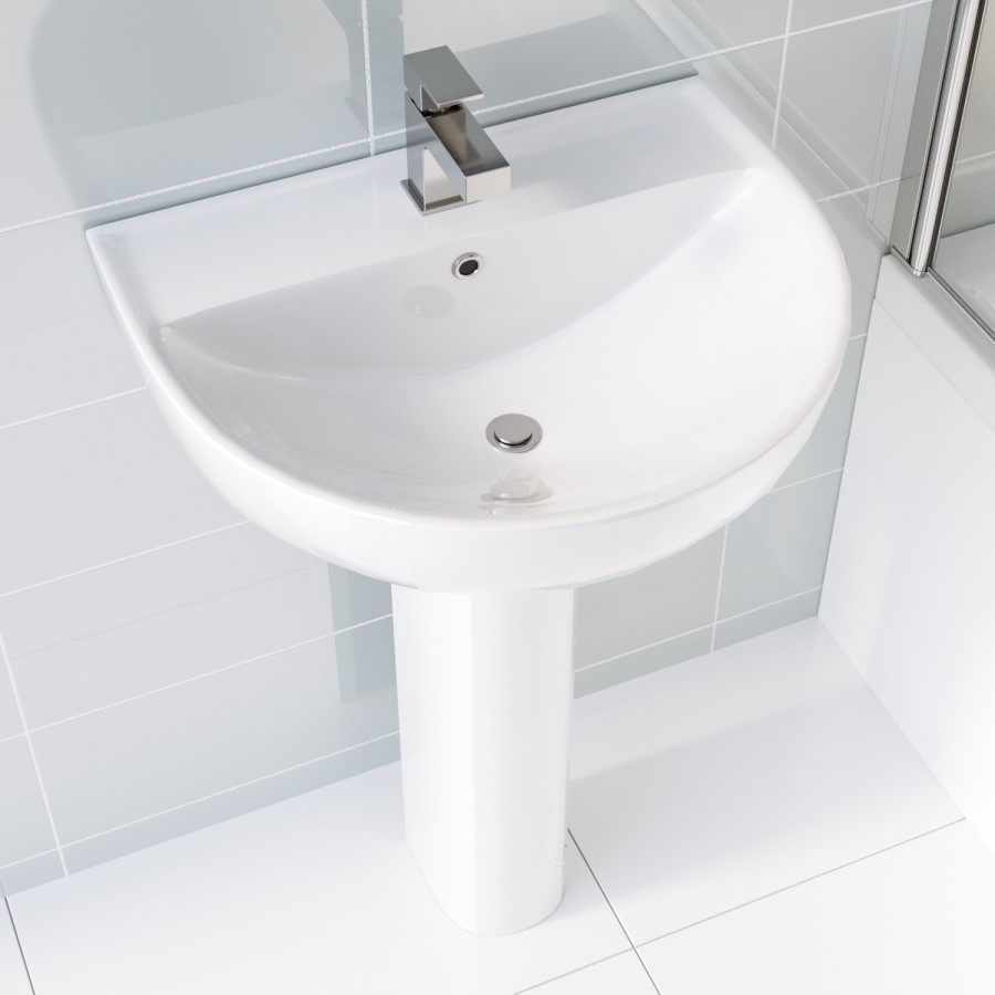 GRADE A1 - Ashford Basin and Full Pedestal