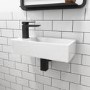 Cloakroom Suite with Left Hand Basin, Comfort Height Toilet & Soft Close Seat