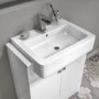 Grade A1 - 670mm White Freestanding Vanity Unit with Basin - Harper