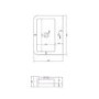 Grade A1 - 670mm White Freestanding Vanity Unit with Basin - Harper