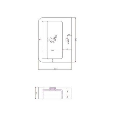 Grade A1 - 670mm White Freestanding Vanity Unit with Basin - Harper