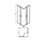 900mm Square Shower Enclosure with Sliding Corner Entry & Tray - Juno