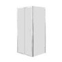 900mm Square Bi-Fold Shower Enclosure with Tray - Juno