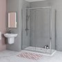 1000 x 700mm Rectangular Sliding Shower Enclosure - Juno