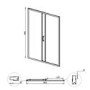 1000 x 700mm Rectangular Sliding Shower Enclosure - Juno