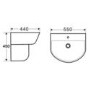 Juno 1000mm Sliding Door Newport Wall Hung and Semi Pedestal Basin Suite