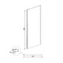 1400 x 900mm Rectangular Sliding Shower Enclosure with Tray - Juno