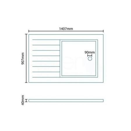 1400 x 900mm Rectangular Sliding Shower Enclosure with Tray - Juno