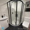 Black 8mm Glass Quadrant Shower Enclosure 800mm  - Pavo