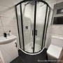 900mm Black  Quadrant Shower Enclosure with Premium Shower Tray- Pavo