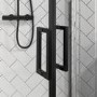 900mm Black  Quadrant Shower Enclosure with Premium Shower Tray- Pavo