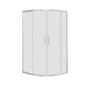 GRADE A1 - Pavo 1000x800mm 8mm Quadrant Shower Enclosure - Chrome 