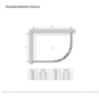 1000x900mm Black Left Hand Offset Quadrant Shower Enclosure With Shower Tray - Pavo