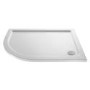 1000x900mm Black Left Hand Offset Quadrant Shower Enclosure With Shower Tray - Pavo