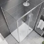 Chrome 8mm Glass Rectangular Sliding Shower Enclosure 1200x900mm - Pavo