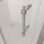 1200mm Chrome Sliding Shower Door 8mm Glass with Traditional Handle - Pavo