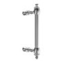 1200mm Chrome Sliding Shower Door 8mm Glass with Traditional Handle - Pavo