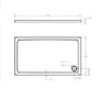 1200 x 800mm Black Rectangular Sliding Door Shower Enclosure with Side Panel Suite with Toilet and Basin - Pavo