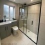 Black 1600 Sliding Shower Door - Pavo