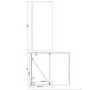 Grade A1 - 800mm Frameless Wet Room Shower Screen with Return Panel - Corvus