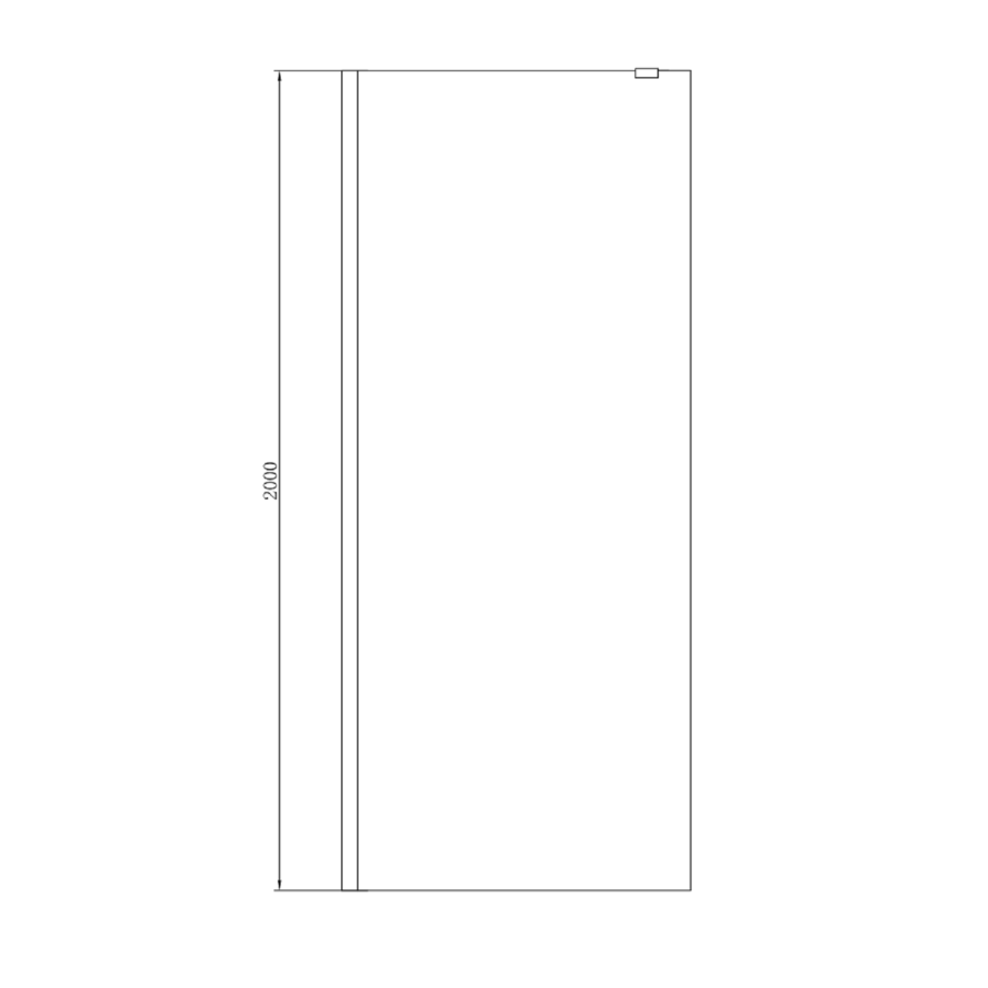 1400x900mm Chrome Walk In Shower Screen with Shower Tray - Corvus