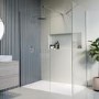 1400x800mm Frameless Walk In Shower Enclosure and Shower Tray - Corvus