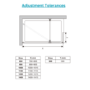 Wet Room Shower Screen 800mm Frameless with 300mm Hinged Flipper Panel and Wall Support Bar - Corvus